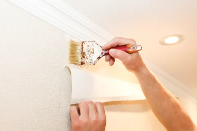 Pose de papier peint à Flavy-le-Meldeux — revêtements muraux et toiles de verre